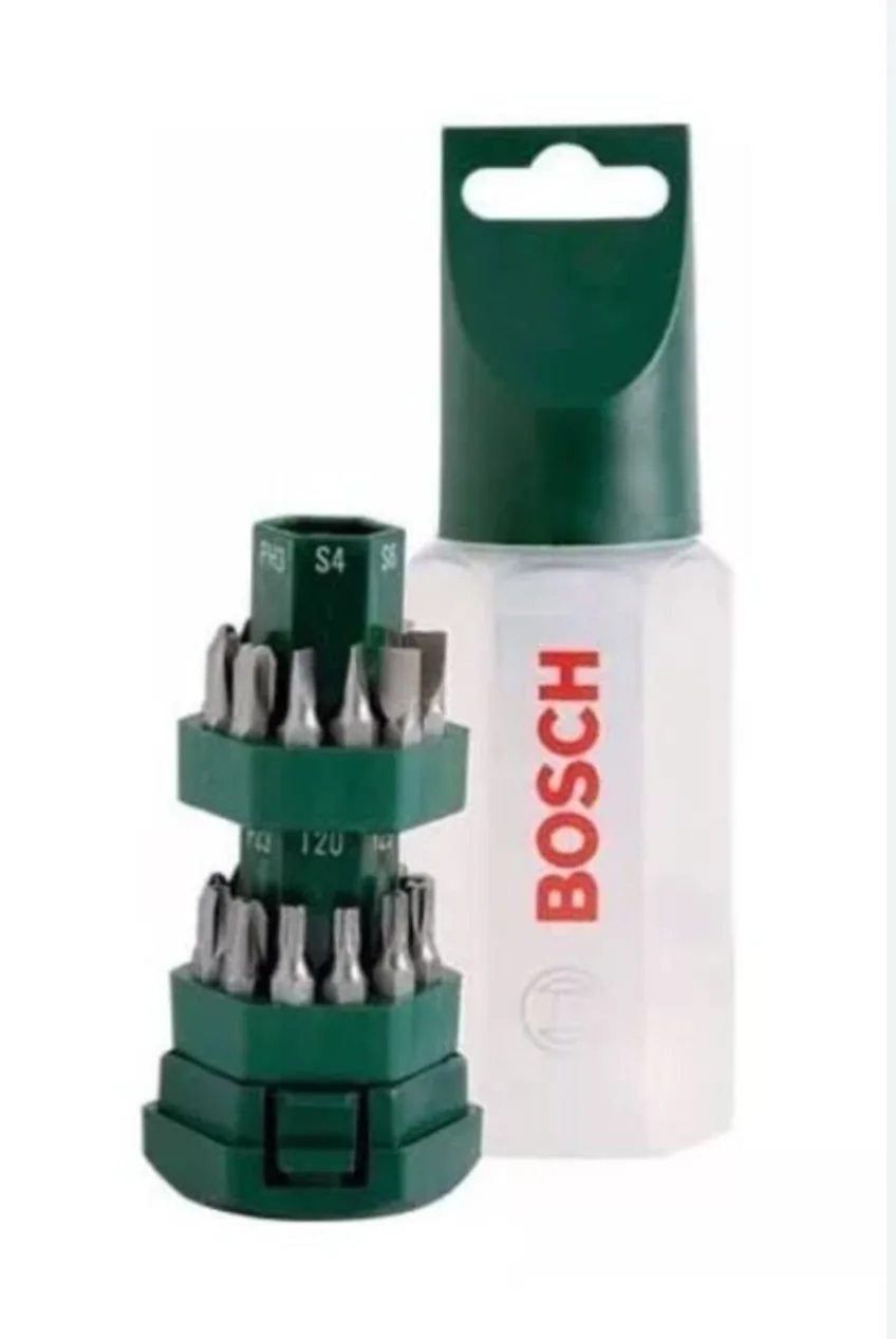 تشكيله من سنون بوش المفكات 25 قطعه + ادابتر BOSCH