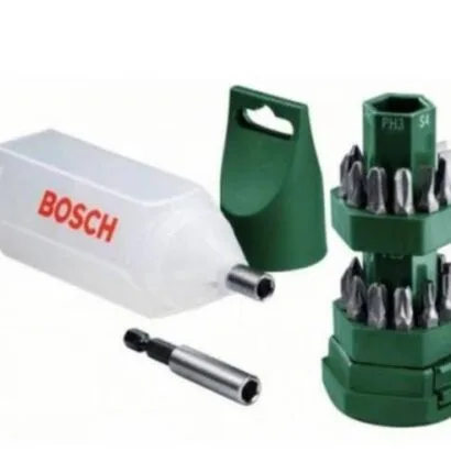 تشكيله من سنون بوش المفكات 25 قطعه + ادابتر BOSCH