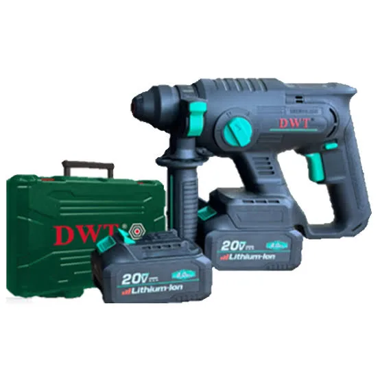 شاكوش 2 بطاريه تكسير و تخريم بدون شربون 20 فولت 4 امبير دي دبليو تي DWT ABH-20D-2H BMC